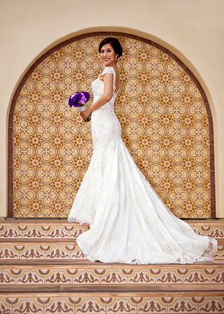 Wedding Photo in Courtyard Torrance/Palos Verdes